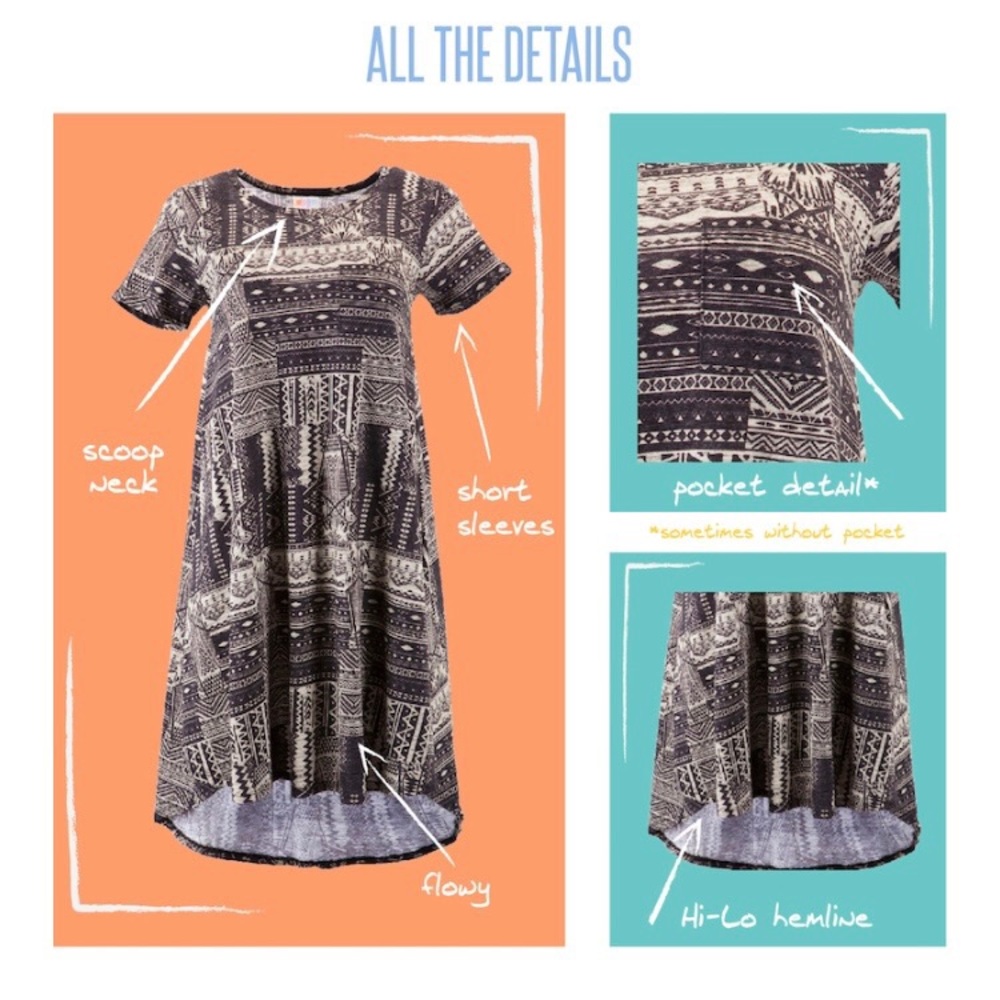 Lularoe Elegant 2016 Carly - Picture 6 of 7